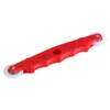 A red spline roller tool with white wheels is shown against a white background. Produktbild-Vorschau