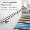 Treppengeländer Handlauf Edelstahl 150cm Griff Wandhandlauf Produktbild-Vorschau 8