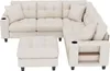 Merax U-förmiges Ecksofa 6-Sitzer, XXL Modulares Soffa, Produktbild-Vorschau 10
