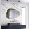 AICA LED Badspiegel 80x65cm Spezial Rund Wand/Touchschalter Produktbild-Vorschau 2