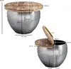 WOHNLING Couchtisch Mango Massivholz / Metall 60x43x60 cm Produktbild-Vorschau 7