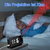 Digitaler Projektionswecker mit LED-Spiegeldisplay, 180° Produktbild-Vorschau 6