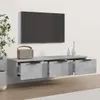 vidaXL Nástěnná skříňka Concrete Grey 102x30x20 cm Dřevěný Náhled obrázku produktu 3