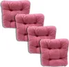4-Pack cuscini trapuntati per sedia rosa 38x38x8 cm - 1227 Anteprima dell’immagine prodotto 1