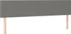 vidaXL LED Kopfteil Dunkelgrau 180x5x78/88 cm Stoff Produktbild-Vorschau 4