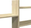 A close-up view of a wooden shelf unit. Náhľad obrázku produktu