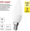 LED Lampe Classic Candle / E14 / 2,2 W (25W) / 250 lm / Warmweiß Produktbild-Vorschau