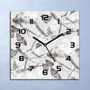 Wanduhr Echt-Glas-Küchenuhr Schmetterlinge Quarz Lautlos Produktbild-Vorschau 1