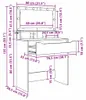 vidaXL Schlafzimmer-Frisiertische Sonoma-Eiche 80 x 39,6 x Produktbild-Vorschau 8