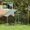 PawHut kurník s výběhem 3 x 1,7 x 1,9 m se zámkem, střecha Náhled obrázku produktu 3