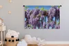 MuchoWow® Wandteppich Wandbehang Blauer Regen mit blauem Produktbild-Vorschau 3