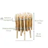 SEVICO 5m Staketenzaun 35cm x 5m mit Lattenabstand 7-8cm Produktbild-Vorschau 2