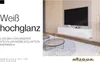 HAJDUK FURNITURE Mobile TV Sospeso Porta TV Bianco Lucido Anteprima dell’immagine prodotto 3