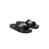 A pair of black Vans slide-on sandals with the Vans logo on the strap, displayed on a white background. Anteprima dell’immagine prodotto
