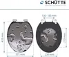 SCHÜTTE MDF WC sedátko GREY STEEL, WC sedátko s měkkým Náhled obrázku produktu 5