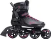 A single black and pink inline skate is shown against a white background. Voir les images du produit