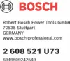 A Bosch logo, company information, and a product code are displayed on a white background. Voir les images du produit