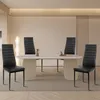6er Set Esszimmerstühle Küchenstuhl aus Kunstleder Produktbild-Vorschau 2
