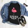 Mr. & Mrs. Panda Größe XL T-Shirt Flamingo Stolz - Schwarz Produktbild-Vorschau 2