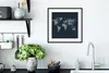 MuchoWow® MuchoWow® Gerahmtes Poster Weltkarte - Schwarz - Produktbild-Vorschau 4