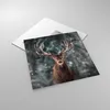 Bilder auf glas - Einteilig - Hirsch Hirsch Winter - Produktbild-Vorschau 2