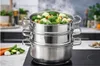 Edelstahltopf 26 cm, multifunktionaler Kochtopf, Dampfgarer Produktbild-Vorschau 4