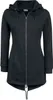 Urban Classics Dámske - SWEAT PARKA Zip Hoody schwarz - M Náhľad obrázku produktu 11