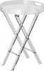 A clear, studio shot of a transparent acrylic folding tray table. Anteprima dell’immagine prodotto
