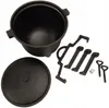 Dutch Oven - Gusseisen Kessel 10 L - mit Füßen und Henkel - Produktbild-Vorschau 12