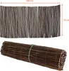 A rolled-up willow fence and an unrolled fence with dimensions indicated. Anteprima dell’immagine prodotto