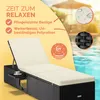 CASARIA® Sonnenliege mit Klapptisch Wetterfest 7cm Auflagen Produktbild-Vorschau 2