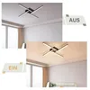 ZMH LED Plafonnier Noir 20W Blanc Chaud 3000K Plafonnier Voir les images du produit 6