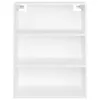 A white, three-shelf cabinet shown from the front against a white background. Voir les images du produit