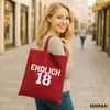 Huuraa Jutebeutel Endlich 18 Schriftzug 10 Liter Classic Produktbild-Vorschau 2
