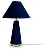 Lampada da tavolo Relaxdays, paralume in velluto e base in Anteprima dell’immagine prodotto 1
