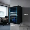 Extralink 9U 600x600 Black | Rack cabinet | wall-mounted Anteprima dell’immagine prodotto 2