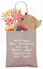 Mr. & Mrs. Panda Jutebeutel Spruch Zwillinge Spaß - Braun Produktbild-Vorschau 3