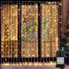300 LED Lichterkette Vorhang Innen Außen Warmweiß, 3x3m Produktbild-Vorschau 2