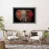 Gerahmtes Poster - Schwarzer Rahmen - Elefant Rot Ohren - Produktbild-Vorschau 6