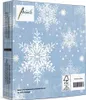 Servietten Papier 33x33cm 3-lagig mit Schneeflocken Motiv Produktbild-Vorschau 3
