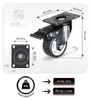 bestTools Werkbankrollen, 50 mm, 360° draaibaar, set van 4, Productafbeelding-voorbeeld 3