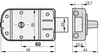 KOTARBAU® Zusatzschloss 60 mm 3 Farben Kastenschloss Produktbild-Vorschau 6