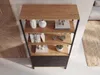 FineBuy Bücherregal MDF Metall 180cm Eiche Nachbildung Produktbild-Vorschau 4