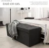 Tabouret avec rangement pliable en polyester 110 x 38 x 38 Voir les images du produit 4