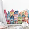 Wall sticker city view colorful houses - wall stickers for Produktbild-Vorschau 4