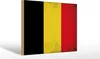 Holzschild Flagge Belgien 30x20cm Flag of Belgium Vintage Produktbild-Vorschau 2