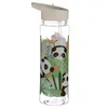 Bouteille d'eau pour enfants Panda avec paille 550 ml Voir les images du produit 4