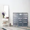 Relaxdays Plastová botník, 18 přihrádek s dvířky, Náhled obrázku produktu 2