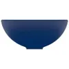 vidaXL Lavabo rotondo blu scuro opaco 32,5x14 cm in Anteprima dell’immagine prodotto 3