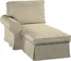 Dekoria Bezug für Ektorp Récamiere links, beige-golden, Produktbild-Vorschau 1